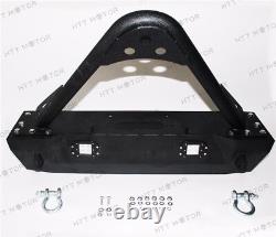 07-17 Jeep JK Wrangler Stubby Rock Crawler Front Bumper+ LED Light +Winch Plate