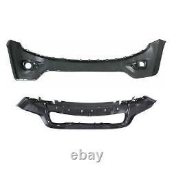 4 Pcs Complete Set Bumper Upper Lower Grille Fits 2014- 2016 Jeep Grand Cherokee