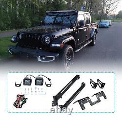 52 A-Pillar LED Light Bar Mount Bracket for 2018-2022 Jeep Wrangler JL JLU