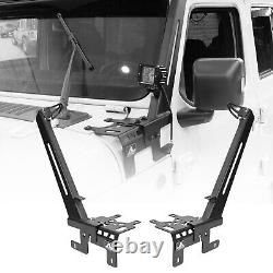 52 A-Pillar LED Light Bar Mount Bracket for 2018-2022 Jeep Wrangler JL JLU