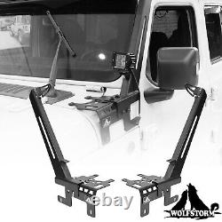 52 LED Light Bar Mount Bracket + 2 x 4 LED lights For Jeep Wrangler JL 18-22