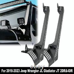 A-Pillar 50 LED Light Bar Mount Bracket for 18-23 Jeep Wrangler JL Gladiator JT