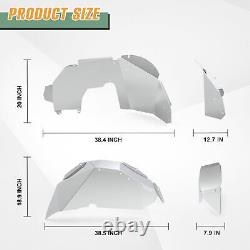 Aluminum/Steel Front Rear Inner Fender Liners For 2018-2023 Jeep Wrangler JL/JLU