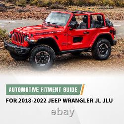 Aluminum/Steel Front Rear Inner Fender Liners For 2018-2023 Jeep Wrangler JL/JLU