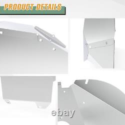 Aluminum/Steel Front Rear Inner Fender Liners For 2018-2023 Jeep Wrangler JL/JLU