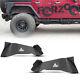 Black Steel Fender Flares/inner Fender Liners For 2007-2018 Jeep Wrangler Jk Jku