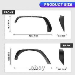 Black Steel Fender Flares/Inner Fender Liners For 2007-2018 Jeep Wrangler JK JKU