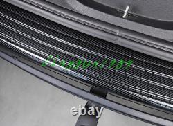 Carbon Fiber Rear Trunk Bumper Guard Plate For Jeep Grand Cherokee 2011-2020