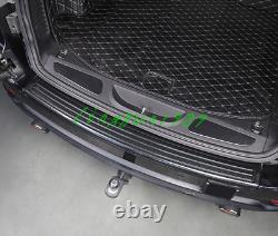 Carbon Fiber Rear Trunk Bumper Guard Plate For Jeep Grand Cherokee 2011-2020