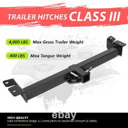 Class-3 Trailer Hitch Receiver Rear Bumper Towing Kit 2 for Jeep Wrangler 97-06