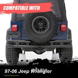 Class-3 Trailer Hitch Receiver Rear Bumper Towing Kit 2 for Jeep Wrangler 97-06