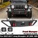 For 07-18 Jeep Wrangler Jk/jku Steel Front Bumper Withled Lights Powder Coated