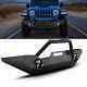 For 18-20 Jeep Wrangler Jl Rock Crawler Front Bumper Winch Plate D-ring Black