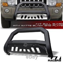 For 2005-2007 Jeep Grand Cherokee/Commander Matte Blk AVT Bull Bar Bumper Guard