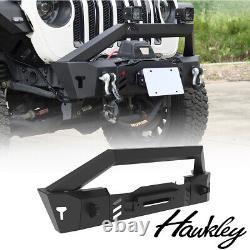 For 2007-2018 Jeep Wrangler JK 2018-2023 JL Gladiator JT Front Bumper +LED Light