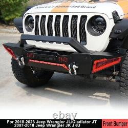 For 2007-2018 Jeep Wrangler JK 2018-2023 Wrangler JL GladiatorJT Front Bumper