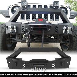 For 2007-2018 Jeep Wrangler JK 2018-23 GLADIATOR JT JL Front Bumper Winch Plate