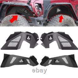 For 2007-2018 Jeep Wrangler JK Front Rear Inner Fender Liners or Fender Flares