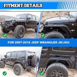 For 2007-2018 Jeep Wrangler JK Front Rear Inner Fender Liners or Fender Flares