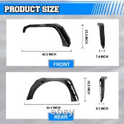 For 2007-2018 Jeep Wrangler JK Front Rear Inner Fender Liners or Fender Flares