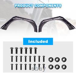 For 2007-2018 Jeep Wrangler JK JKU Fender Flares Front/Rear Powder Coated Steel