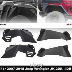 For 2007-2018 Jeep Wrangler JK JKU Inner Fender Liners Flare Front/Rear Off-Road