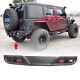 For 2007-2018 Jeep Wrangler Jk Jku Rear Bumper With Led Lights Powder Coated Steel