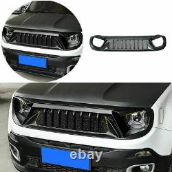 For 2015 2016-2022 Jeep Renegade ABS Black Front Bumper Center Hood Grill Mesh