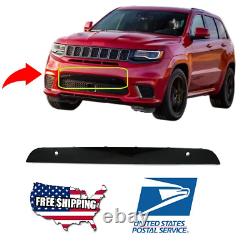 For 2017-2021 Jeep Grand Cherokee Front Bumper Fascia Applique Black 6jw97dx8ab