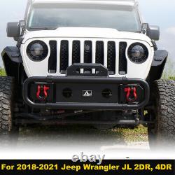 For 2018 2019 2020 2021 2022 2023 Jeep Wrangler JL Front Bumper Steel withD-Rings