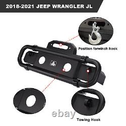 For 2018 2019 2020 2021 2022 2023 Jeep Wrangler JL Front Bumper Steel withD-Rings