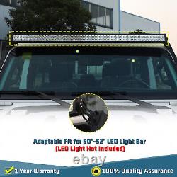 For 2018-2022 Jeep Wrangler JL JT A-Pillar Light Mount Bracket with LED Lights