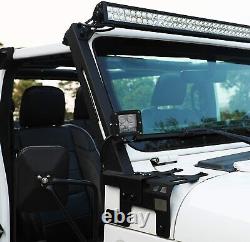 For 2018-2023 Jeep Wrangler JL A-Pillar LED Lights Bar Mount Brackets 52 Pair