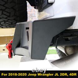 For 2018-2023 Jeep Wrangler JL JLU Rear Bumper Steel with LED Light & D-Rings