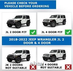 For 2018-2023 Jeep Wrangler JL JLU Rear Bumper withLicense Plate + D Ring Shackle