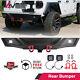 For 2018-2023 Jeep Wrangler Jl Jlu Steel Rear Bumper + Led Light D-ring Shackle