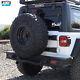 For 2018-2023 Jeep Wrangler Jl Rear Bumper Powder Coated Steel With Led Lights