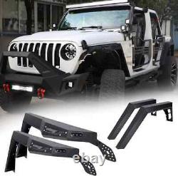 For 2018-2024 Jeep Wrangler JL JLU Fender Flares/Inner Fender Liners Textured