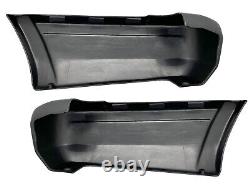 For Bumper End Cover Textured Black 1997-2001 Jeep Cherokee Front and Rear 4 Pcs