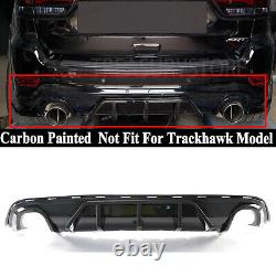 For Grand Cherokee SRT 14-21 V1 Carbon Shark Fin Rear Bumper Diffuser Extension