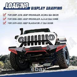 For Jeep 18-24 Wrangler JL /Gladiator JT Front Bumper 07-18 Wrangler JK Off Road