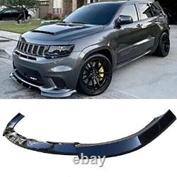 For Jeep Grand Cherokee SRT 14-21 Trackhawk 17-21 Glossy Black Front Bumper Lip