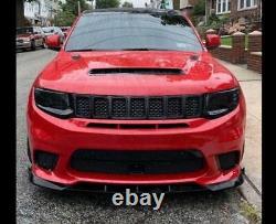 For Jeep Grand Cherokee SRT 14-21 Trackhawk 17-21 Glossy Black Front Bumper Lip