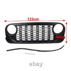 For Jeep Wrangler JK 2007-2017 Upgraded To JL Front Bumper Mesh Grille Grill