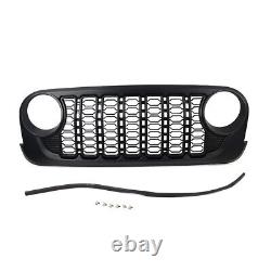 For Jeep Wrangler JK 2007-2017 Upgraded To JL Front Bumper Mesh Grille Grill