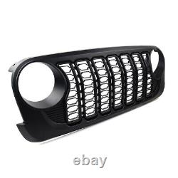 For Jeep Wrangler JK 2007-2017 Upgraded To JL Front Bumper Mesh Grille Grill