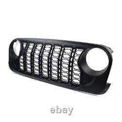 For Jeep Wrangler JK 2007-2017 Upgraded To JL Front Bumper Mesh Grille Grill