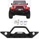 For Jeep Wrangler Jk 2007-2018 Front Winch Bumper Guard Textured Black