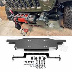 For Jeep Wrangler JL 18-20 21 22 23 24, Front Bumper Winch Mount Plate 13,000lbs