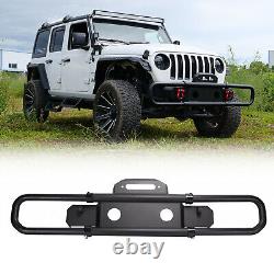 Front Bumper Compatible with 2018-2021 Jeep Wrangler JL Rock Crawler Off-Road